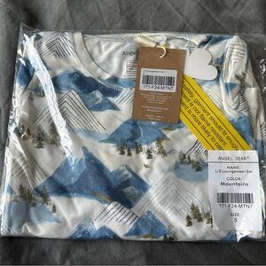Angel Dear Blue and White Mountain Loungewear